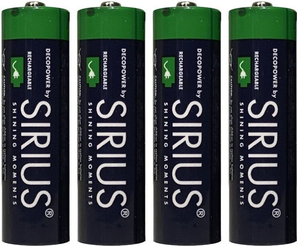 Sirius AA Akkus DecoPower 4 Stück