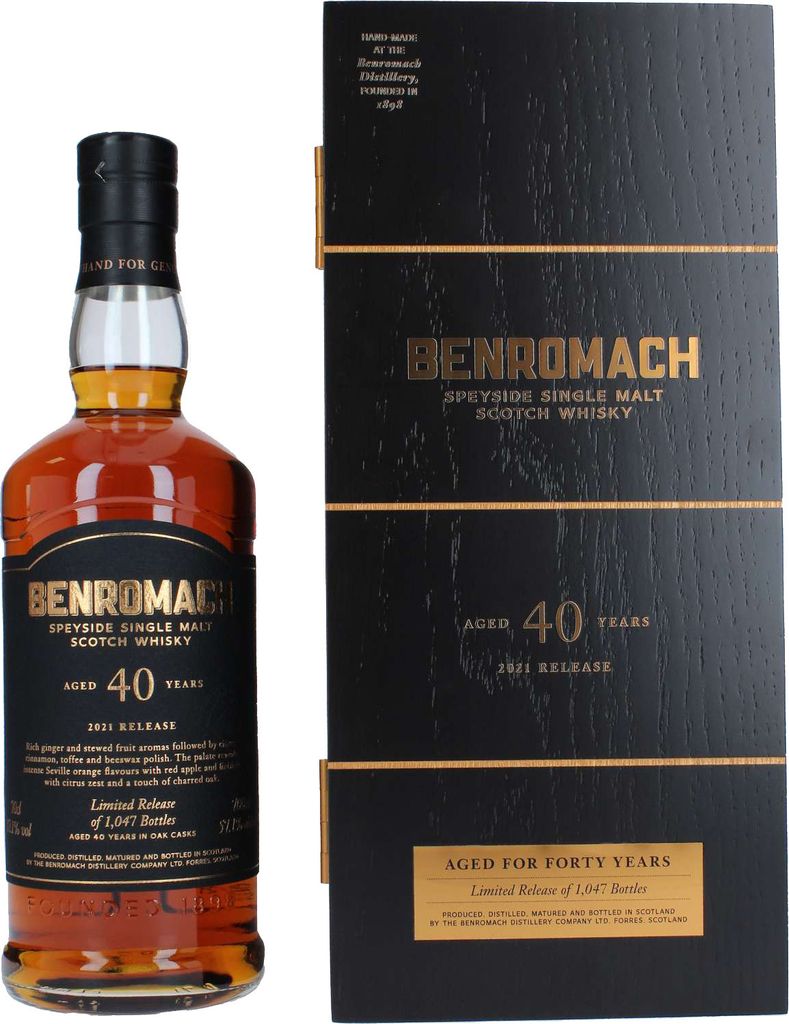Benromach 40 Jahre - 2022 Release - Speyside Single Malt Scotch Whisky
