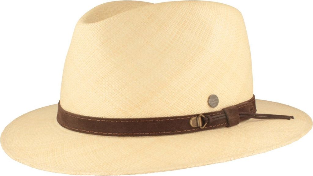 Schmaler Panama Hut Lederband & UV-Schutz 50 von Hut-Breiter