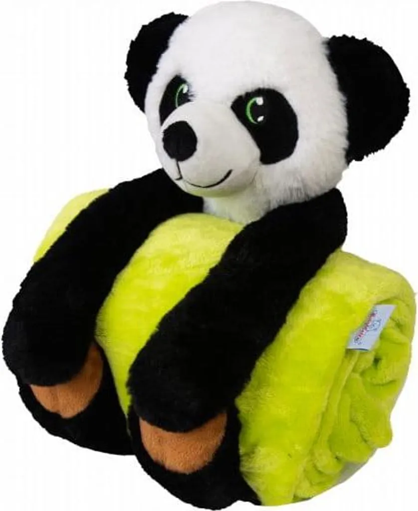 Morbida Coperta CAROL Panda 85x100 - Regalo Neonato Elegante e Soffice