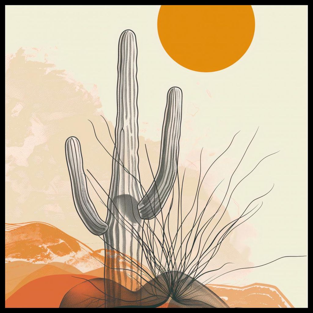 Plakat 60x60cm Wüsteneinsamkeit