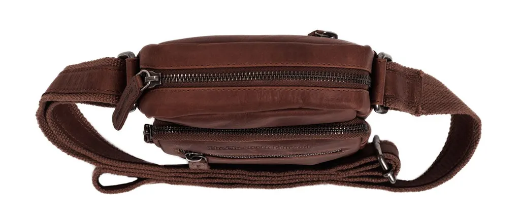 Borsa Uomo Pelle Marrone Chesterfield Bremen - Tracolla Compatta - 3