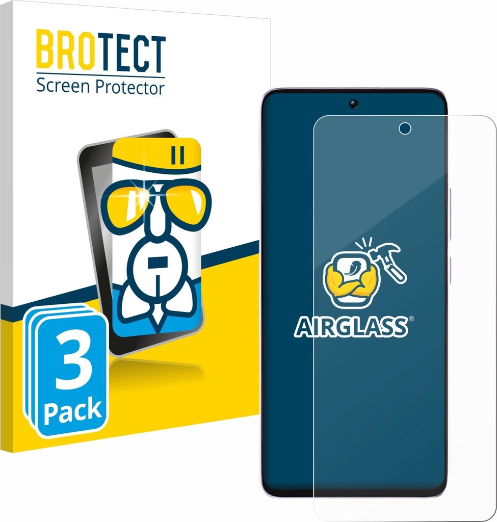 3x BROTECT Schutzglas für Xiaomi Poco M7 Pro 5G Schutzfolie Panzer Folie Glas Display Schutz klar