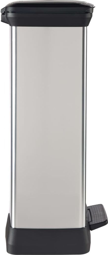 curver DECOBIN SLIM BIN Mülleimer 50,0 l silbermetallic Produktbild 6