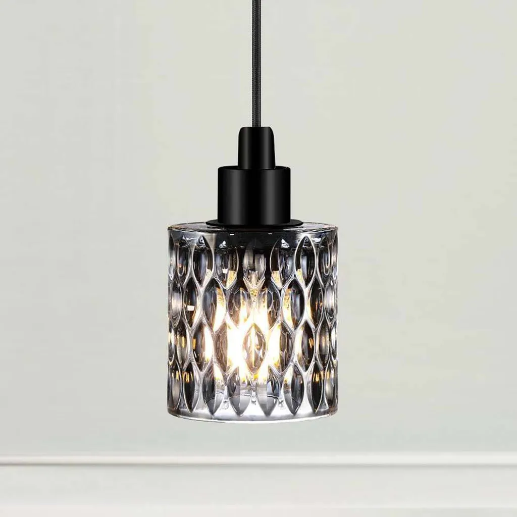 sospensione Nordlux Hollywood nero affumicato E27
