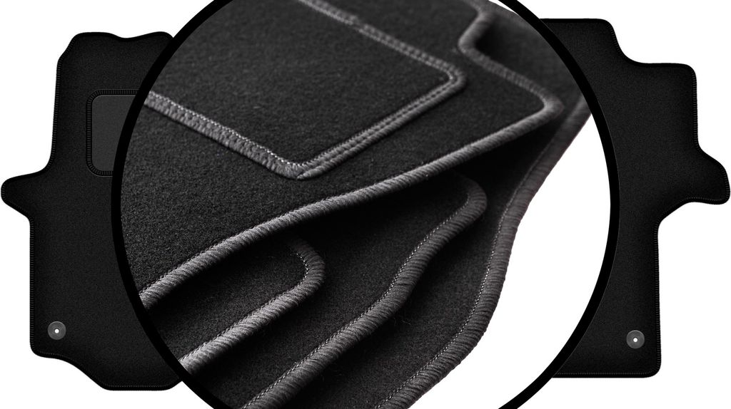 Komplettset Veloursmatten für: Mercedes Crafter II Kastenwagen (2016-)