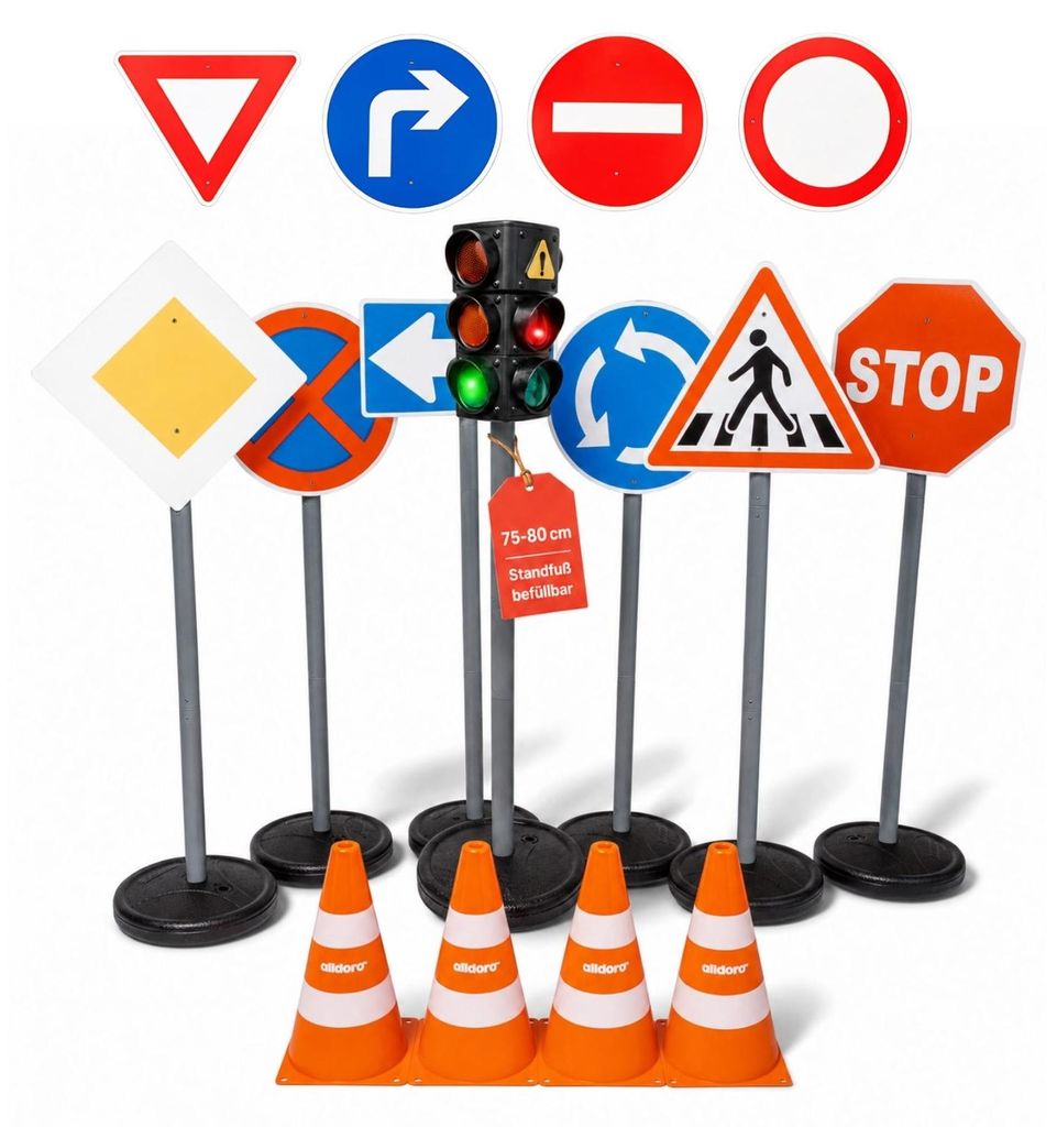 alldoro XXL-Verkehrsset, Mehrfarbig, 10 Stück(e) Produktbild 