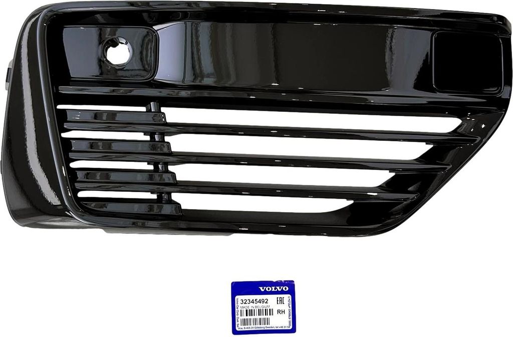 VOLVO XC90 II Plug-In Kühlergrill Stoßstange vorne rechts schwarz glänzend R-Design OE
