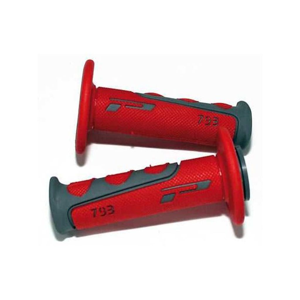 PROGRIP Lenkergriffe 793, Cross, grau/rot, für 7/8 Zoll Lenker, geschlossen, grau/rot