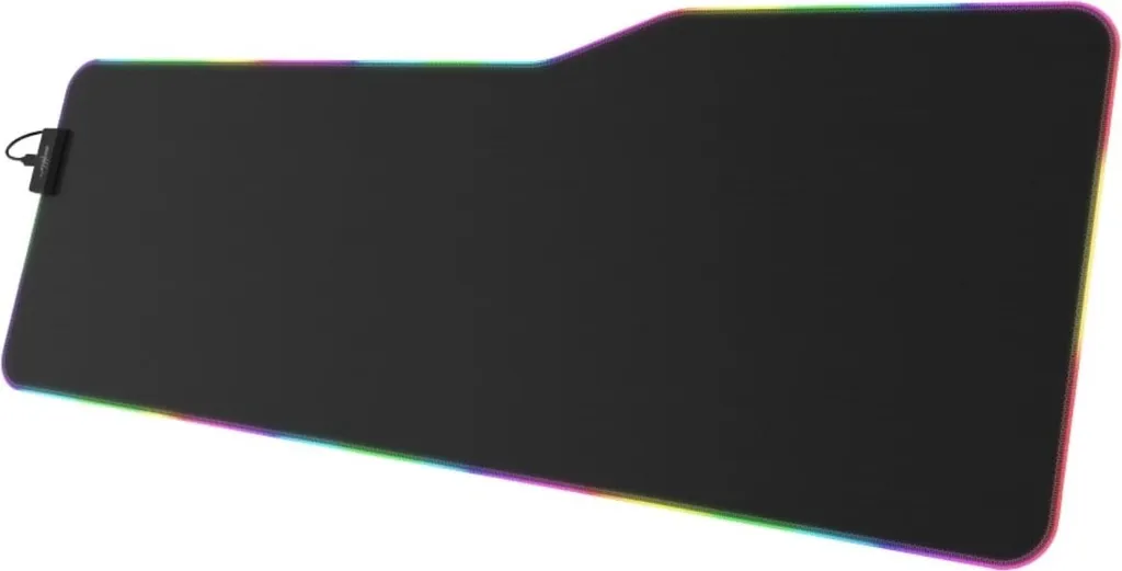 Tapis de souris de jeu XXL LED - Grand Format pour Clavier et Souris PC