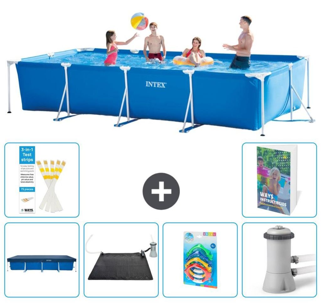 Rechteckiger Frame Pool - 450x220x84 cm - 7-teilig S37