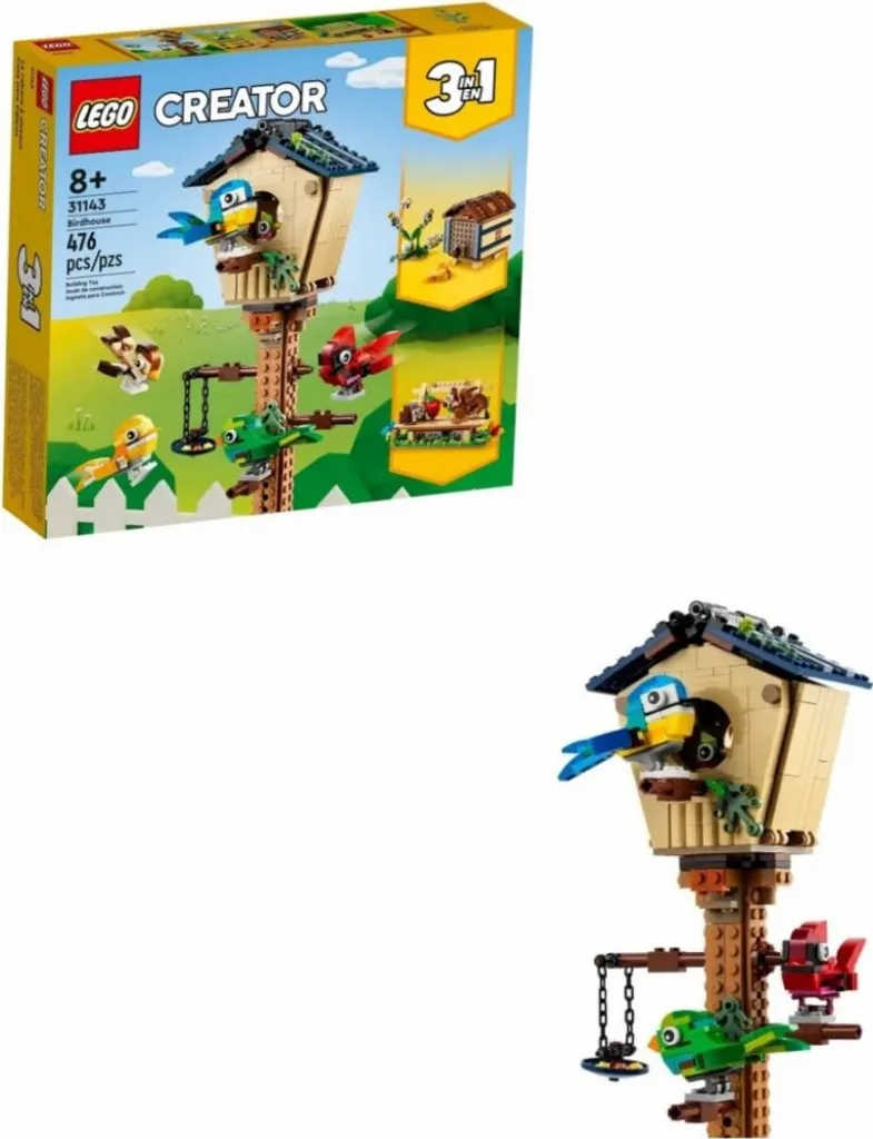 LEGO Creator 31143 Le Nichoir : Set de Construction 3-en-1 Maisonnette