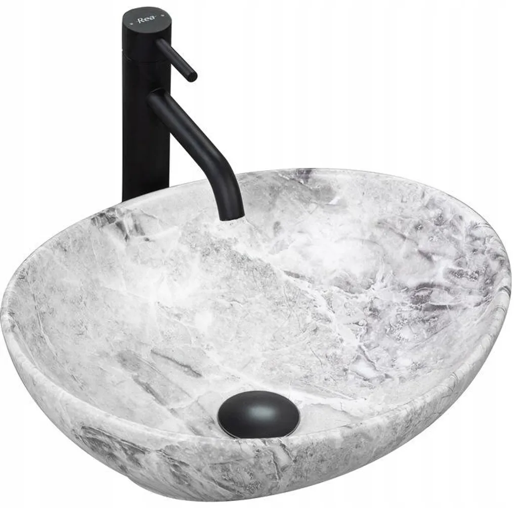 Lavabo en céramique blanc lavabo à poser rond au design moderne 40cm