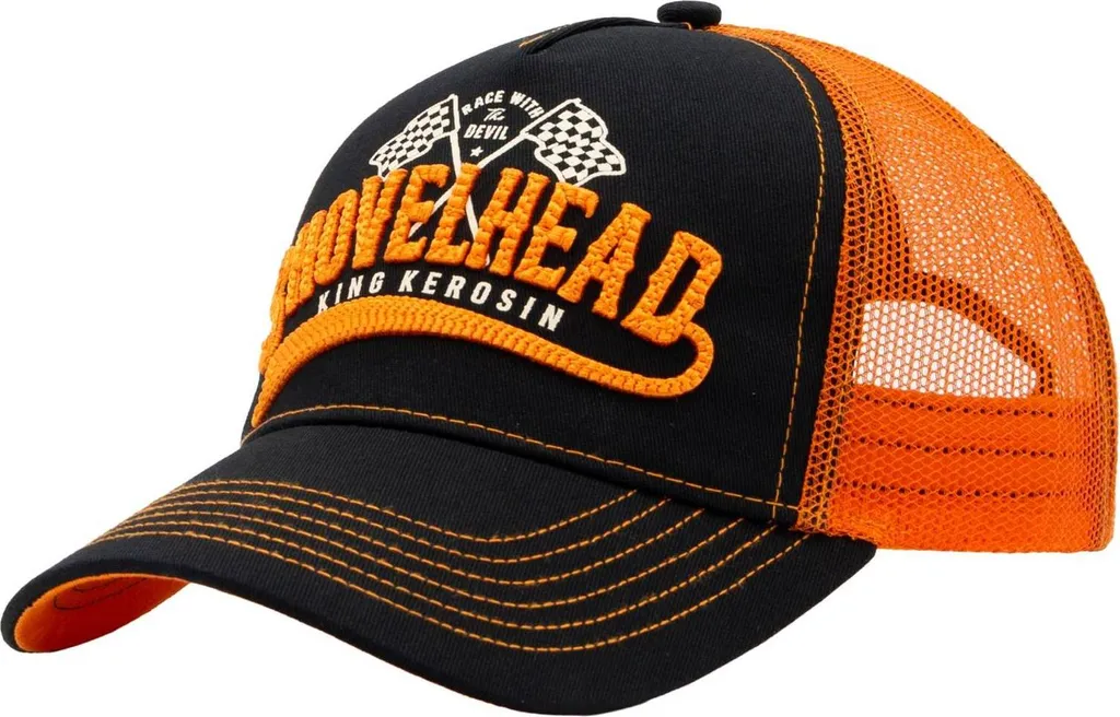 Snapback King Kerosene Shovelhead - Trucker Cap Alta Qualità per Biker