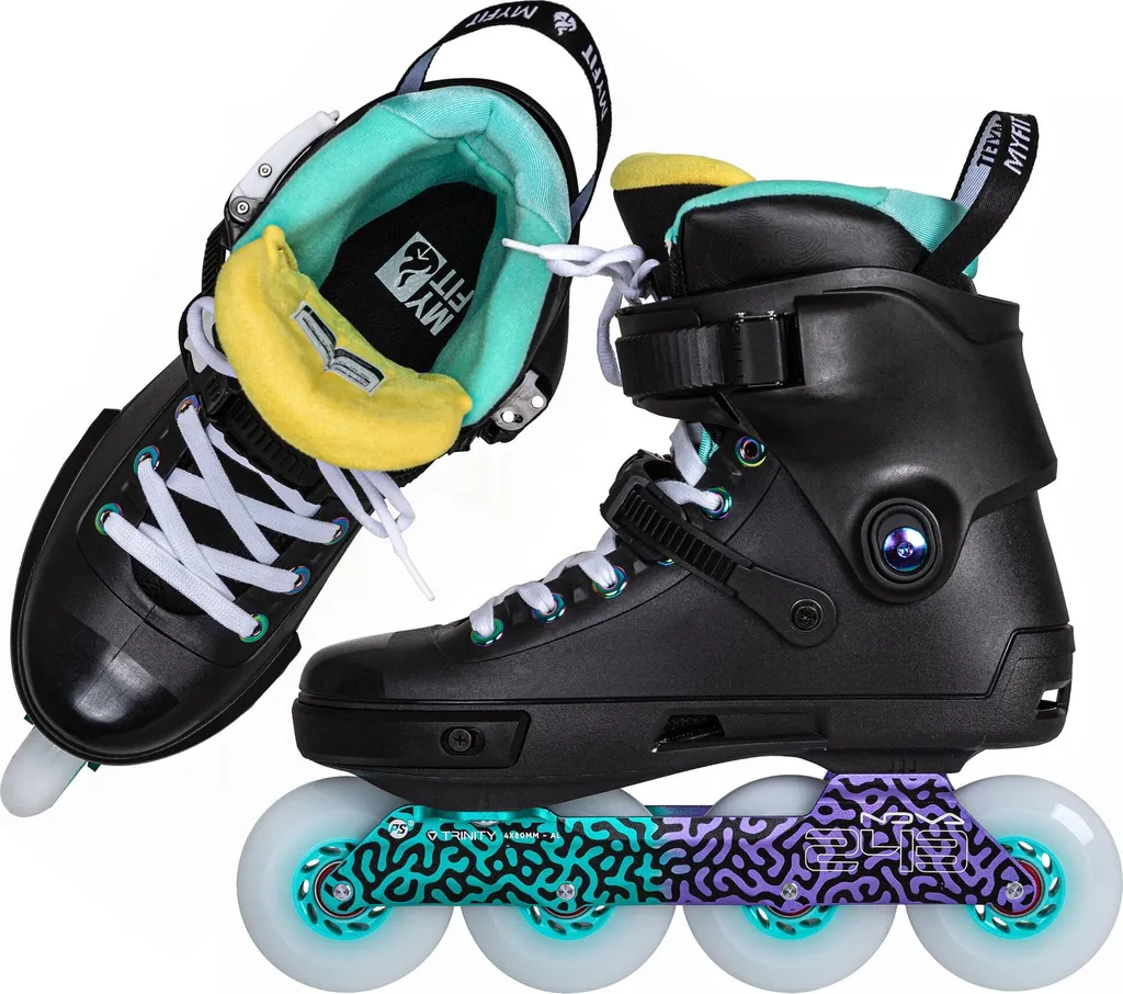 Rollers Powerslide 908432 avec Roulements ABEC 7 et Roues de Qualité - 7