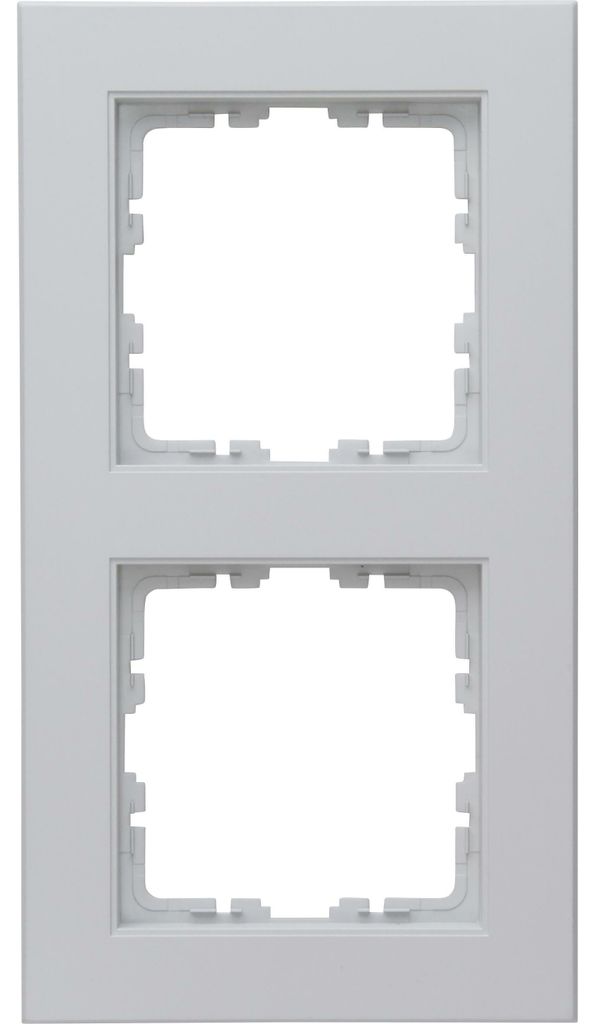 Kopp HK07-Abdeckrahmen 2-fach 402634007 Farbe:grau matt