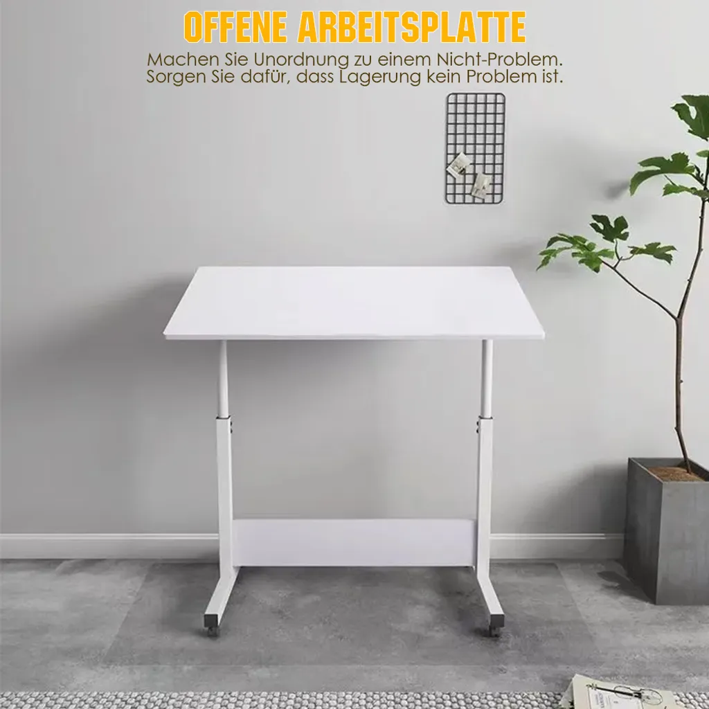 Table d'appoint à roulettes chariot mobile design noir mat - Charge 15kg - 9