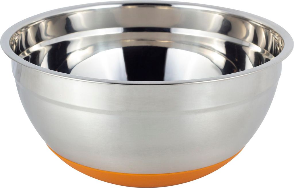 Schüssel 24 cm Edelstahl SILIKONBODEN KAMILLE