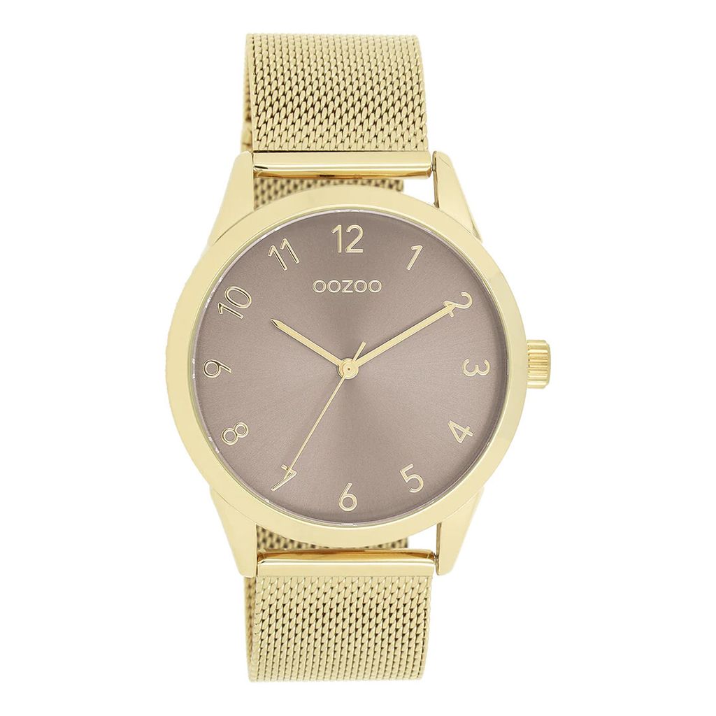 Oozoo Armbanduhr gold Metall Timepieces Damen Analog-Quarzuhr UOC11323