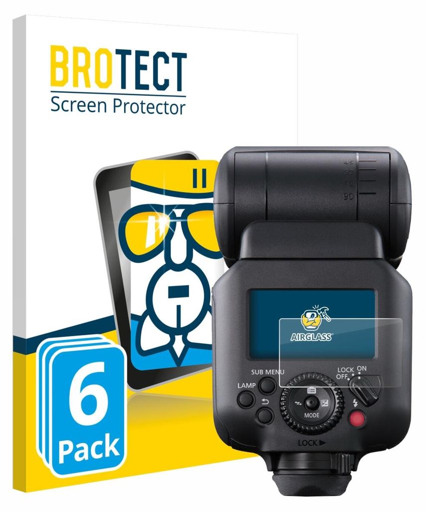 6x BROTECT Schutzglas für Canon Speedlite EL-5 Schutzfolie Panzer Folie Glas Display Schutz klar