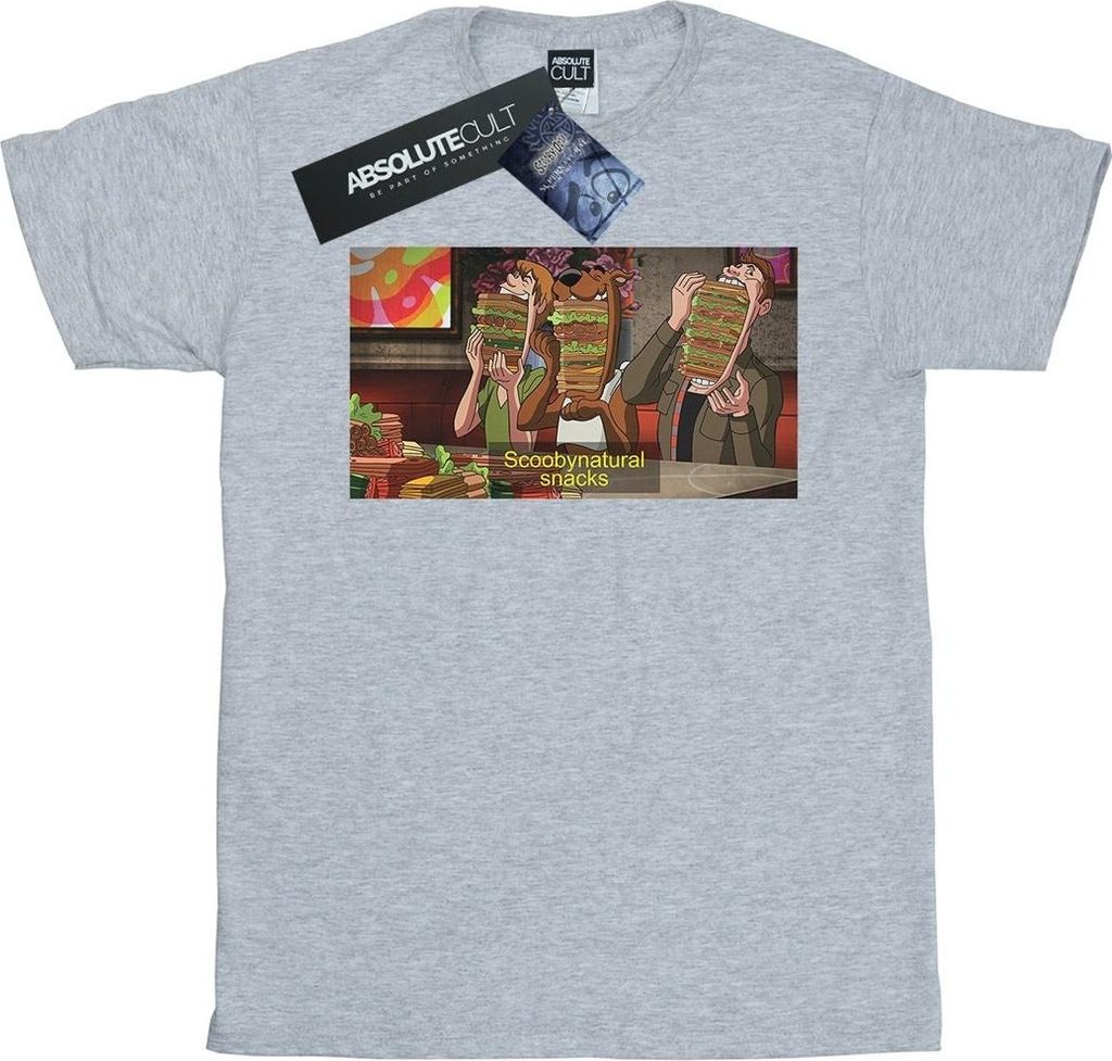 Scoobynatural - "Supernatural Snacks" T-Shirt für Jungen BI33258 (128) (Grau)