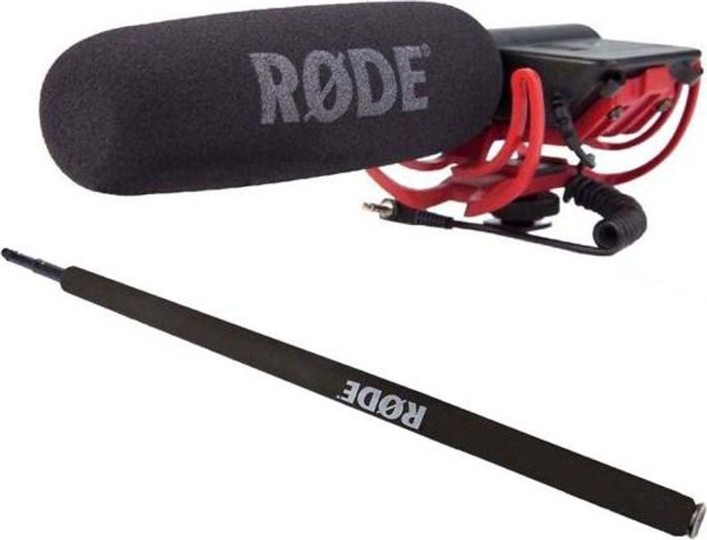 Rode VideoMic Rycote mit Micro Boompole 2m
