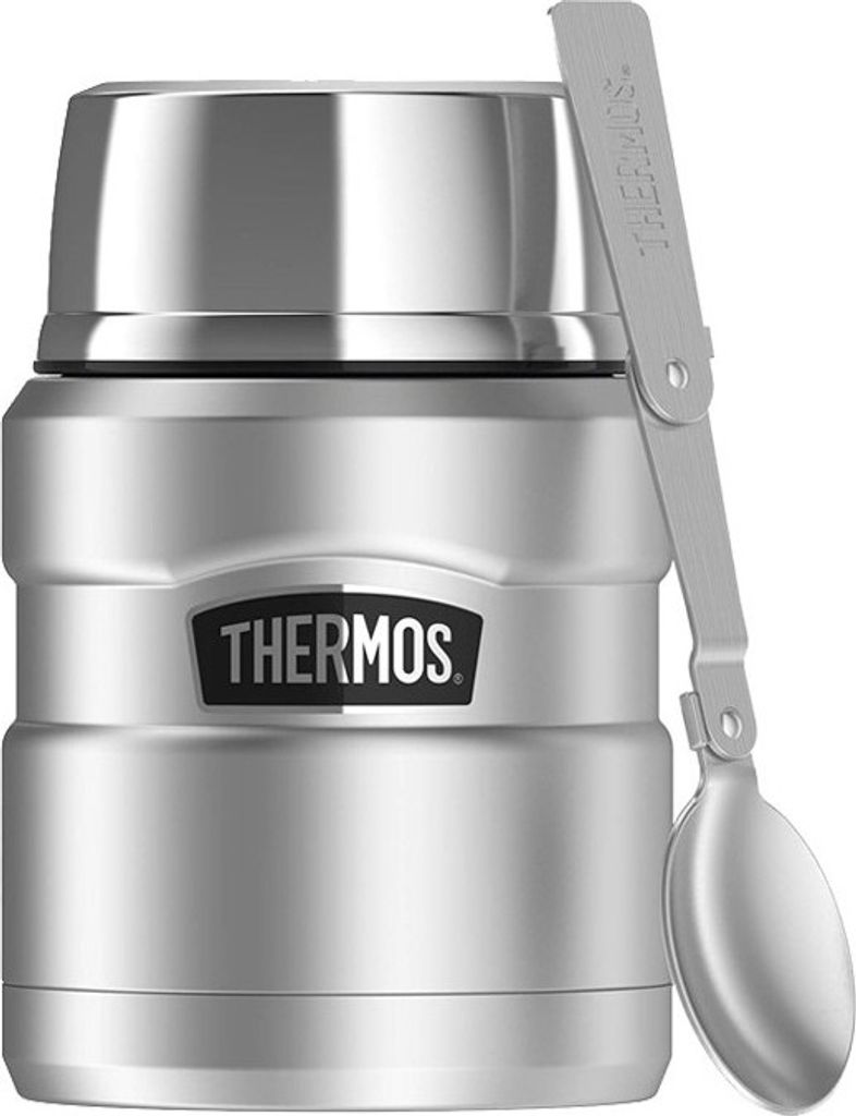 Lebensmittelthermoskanne mit Klapplöffel und Becher - ni
