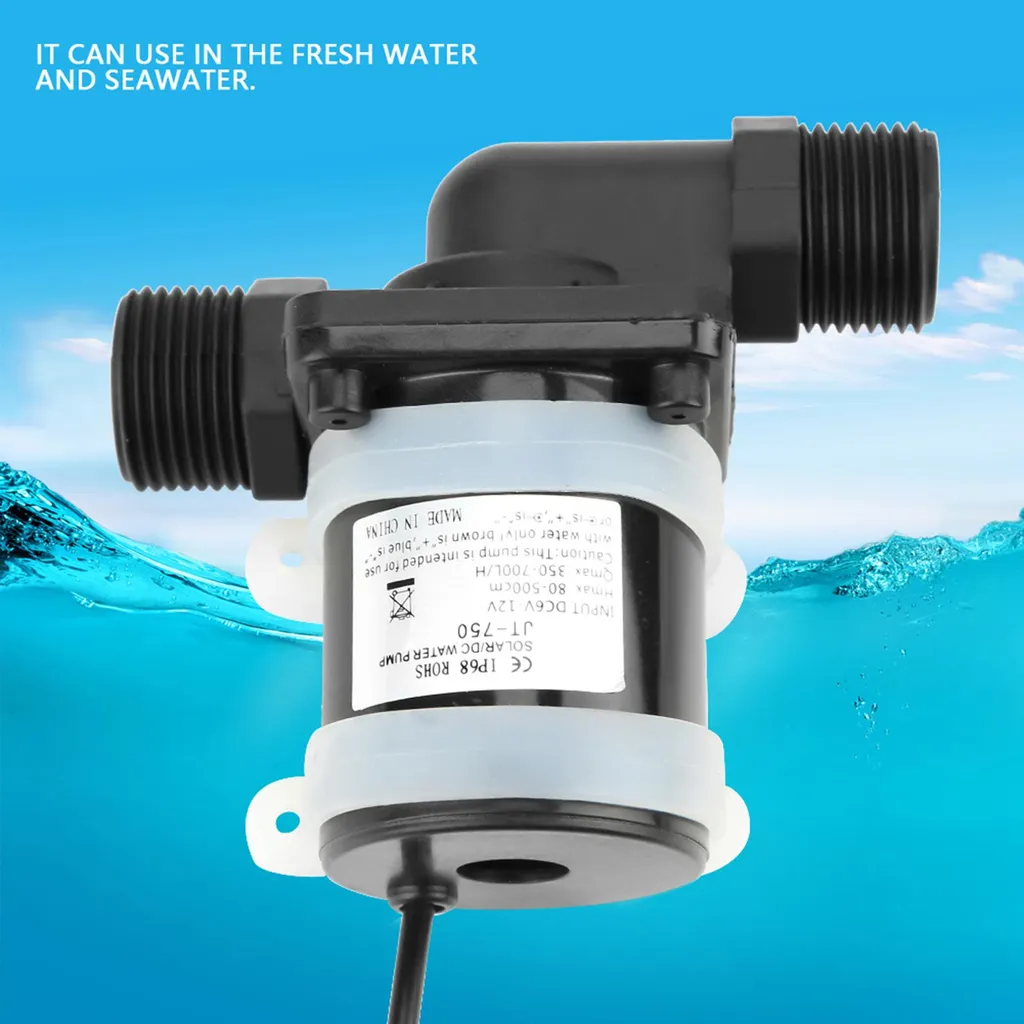 Mini pompe à eau 12V moteur sans balai haute performance modèle 100°C - 4