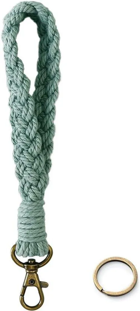 Petit porte-clés gris pour femme - Accessoire élégant et compact 1 pièce