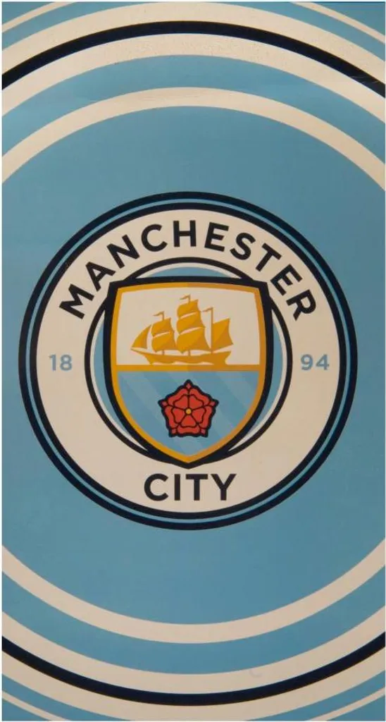 Serviette de Sport Manchester City FC PL - Idéal pour Salle et Piscine