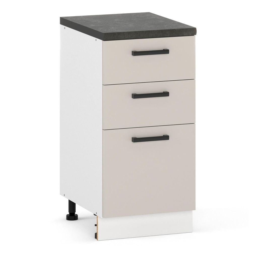 ULWEHOME | Schubladenschrank 40 cm Beige, Produktbild 