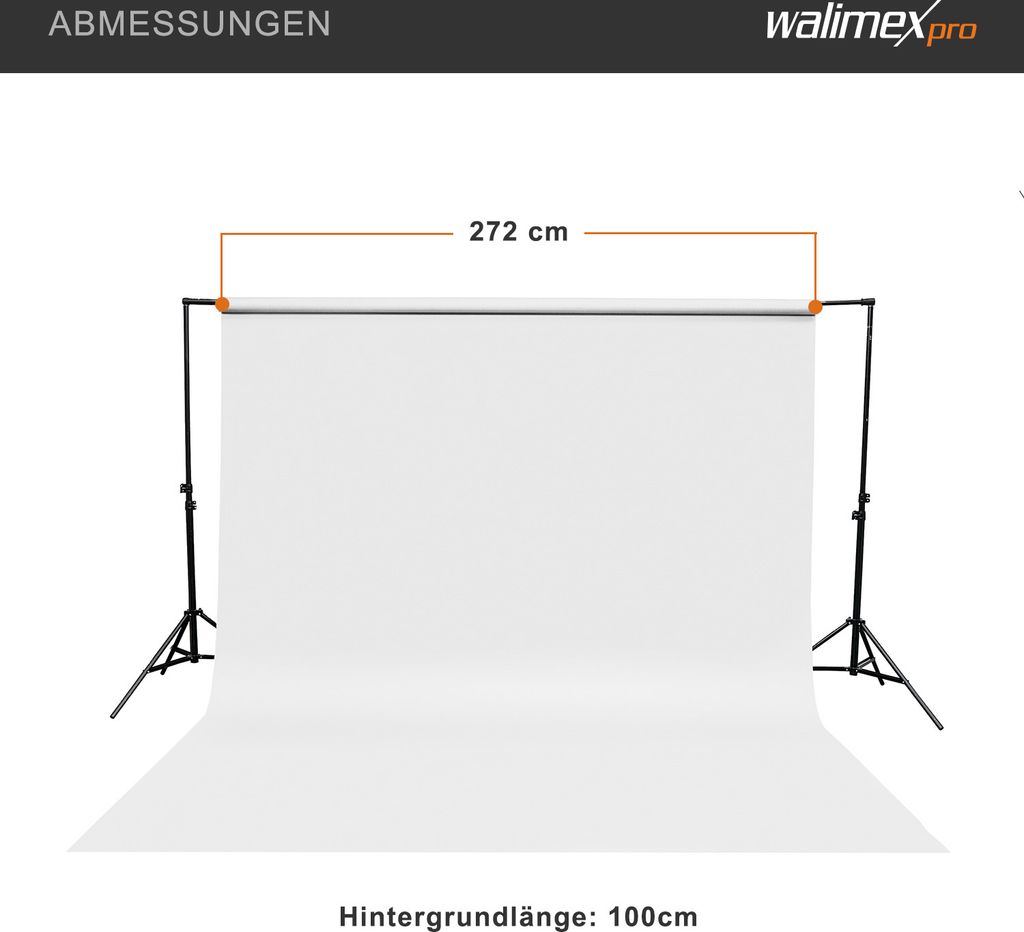 Walimex pro pozadí karton 2,72x10m, bílý (1022938) Obrázek produktu 5