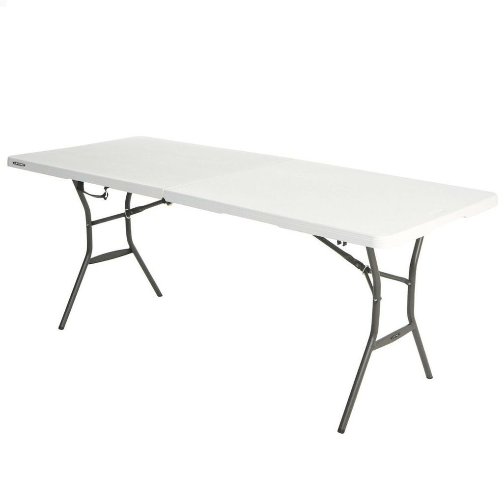 Skladací stôl Lifetime White 185 x 74 x 76 cm Oceľ Plast Obrázok produktu 