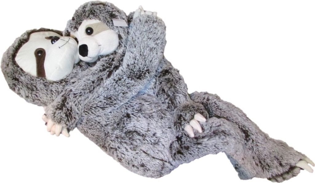 XXL Faultier 100 cm Kuscheltier Plüschtier hängend mit Produktbild 5