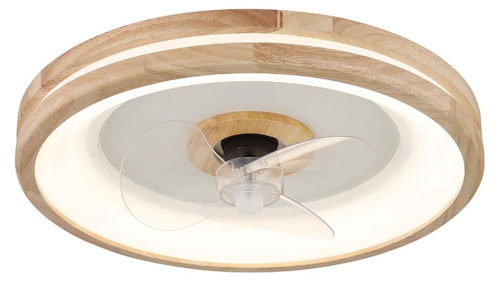 LED Deckenventilator, dimmbar, Fernbedienung, CCT, H 15 cm Produktbild 