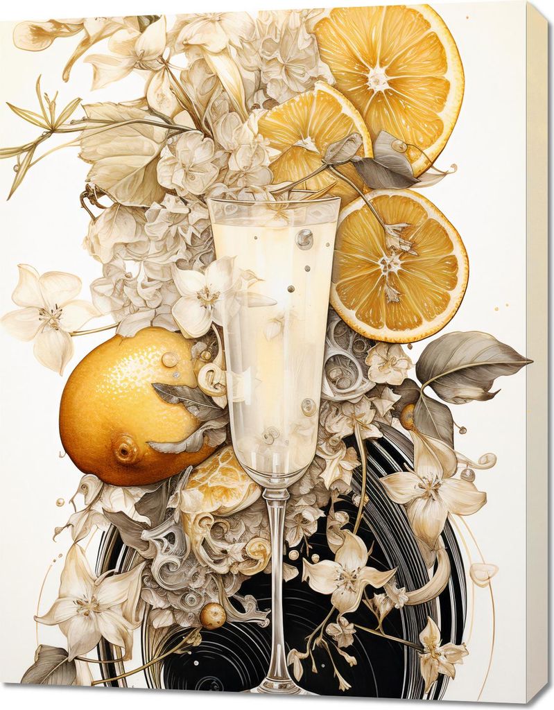 Bild 70x90cm Essenz der Zitrusfrüchte