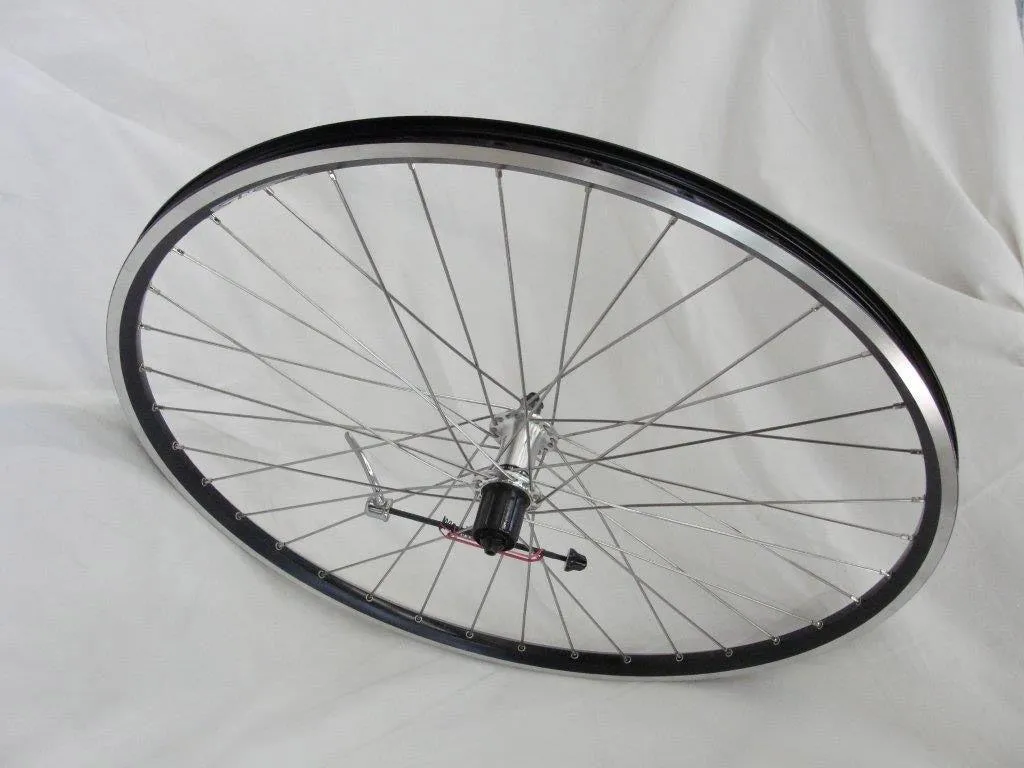 Roue Arrière 28 Pouces 622 ZAC-2000 Cassette 7V QR avec 36 Rayons Argent