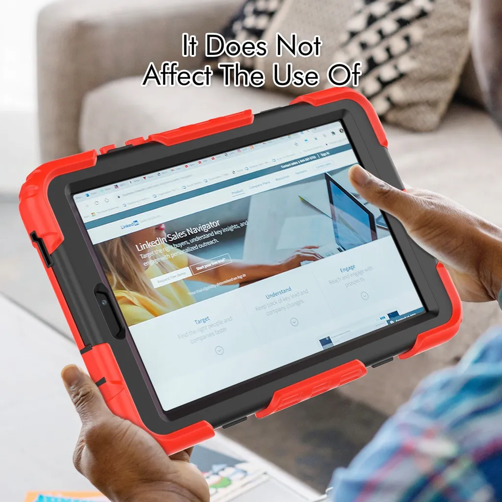 Protection Lenovo Tab M8 4th Gen antichoc avec Support et Pack 4-en-1
