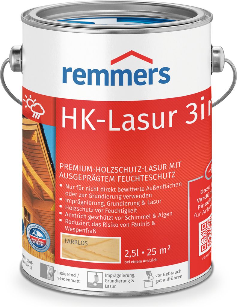 Remmers HK-Lasur incolore 2,5 l Immagine del prodotto 
