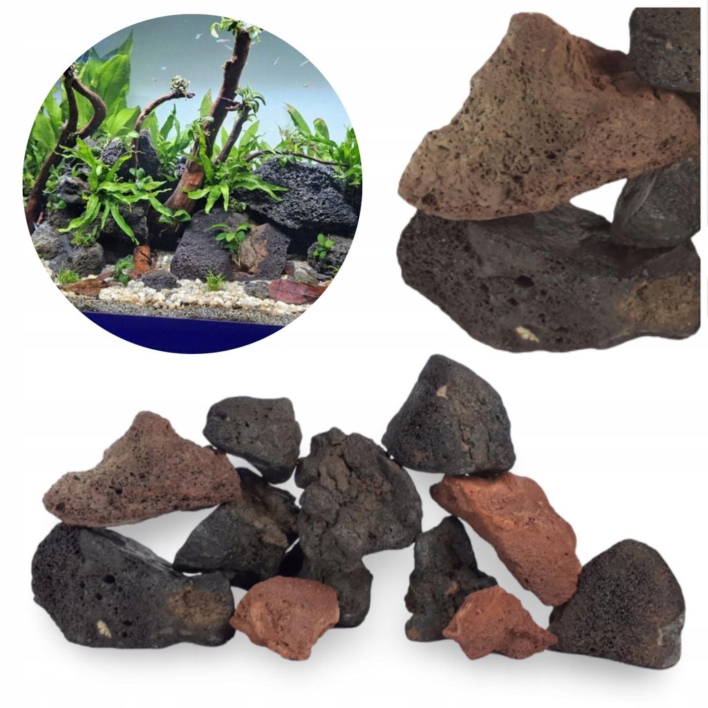 Aquariumstein Lavastein Vulkanstein Poros 5kg Mehrfarbig