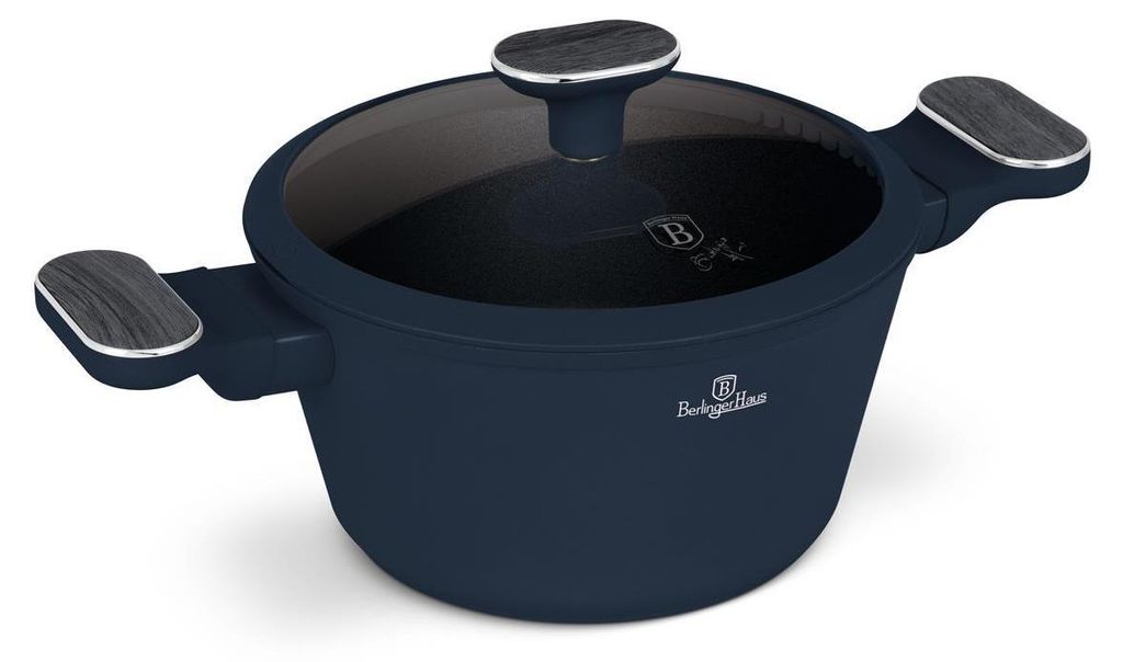 Kasserolle mit Titanoberflche und Deckel 20 cm Deep Sea Produktbild 