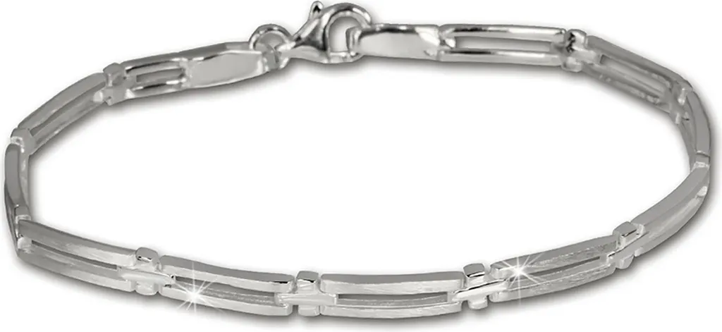 Bracelet en Argent Mat 19cm SilberDream : Design Trendy et Épuré