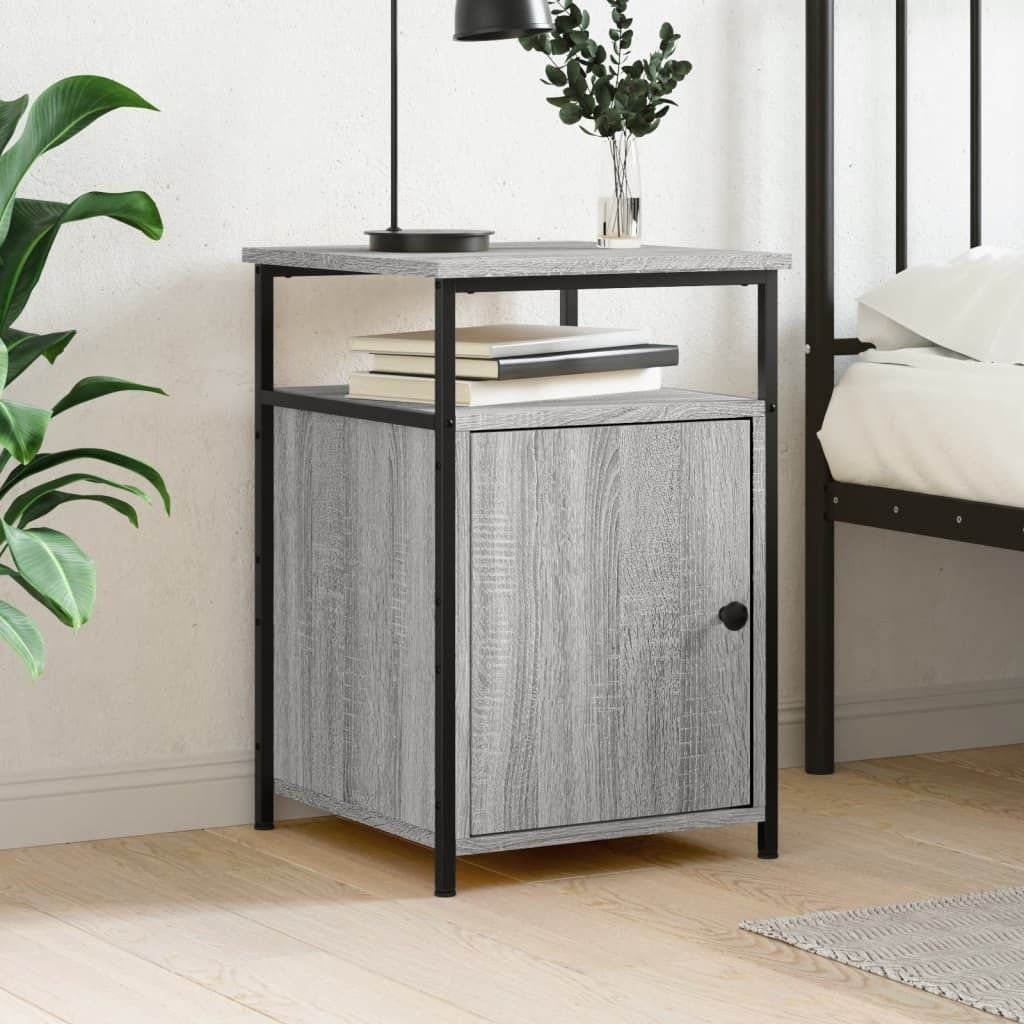 vidaXL Nachttisch Grau Sonoma 40x42x60 cm Holzwerkstoff - Nachttisch - Nachttische - Nachtschrank - Schrank