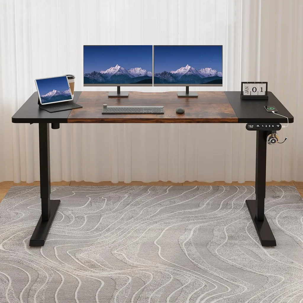 Bureau assis-debout motorisé 140cm Hilodesk réglable avec mémorisation - 3
