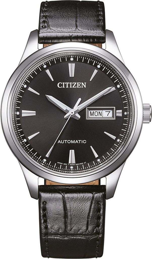 Citizen NY4058-01EE Herren-Automatikuhr mit Lederband Schwarz 1