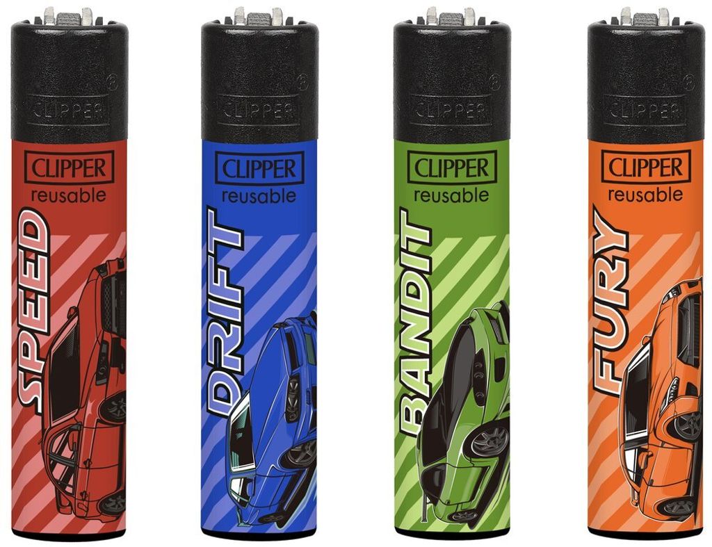 Clipper® Feuerzeuge 4er Set: Tuning Produktbild 