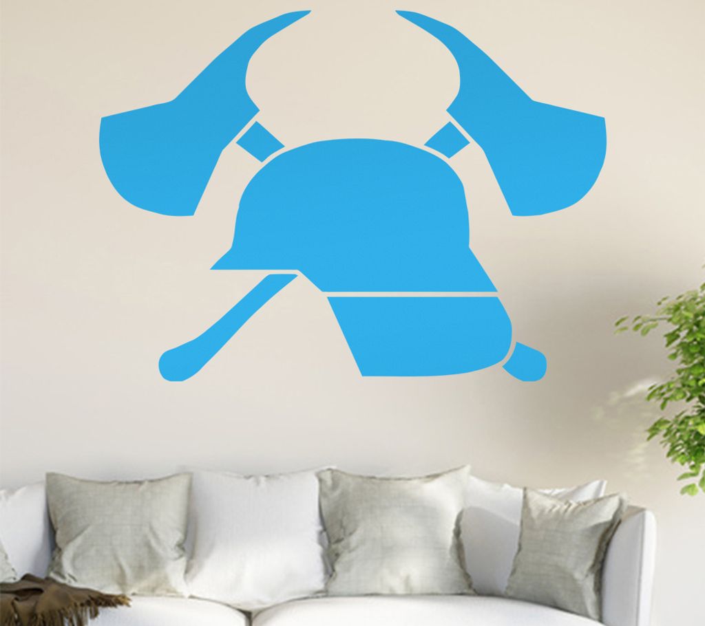 Feuerwehr Wandtattoo in 6 Größen - Wandaufkleber Wall Sticker - Dekoration, Küche, Wohnzimmer, Schlafzimmer, Badezimmer