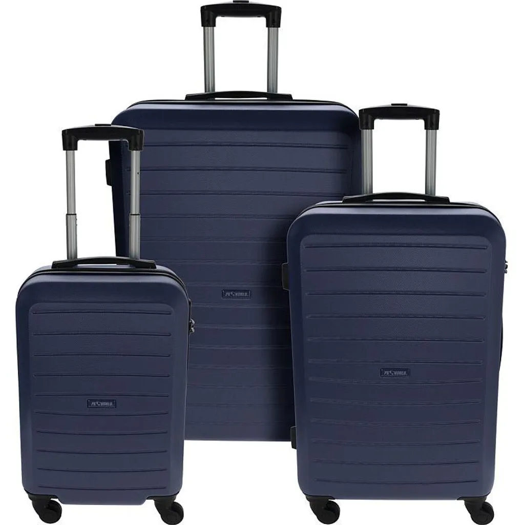 Kit Bagagerie Complet 50 60 70 cm Bleu Marine pour Voyages et Famille