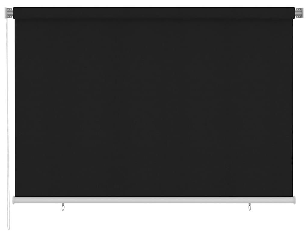 Roleta zewnętrzna vidaXL 220 x 140 cm, czarna Zdjęcie produktu 