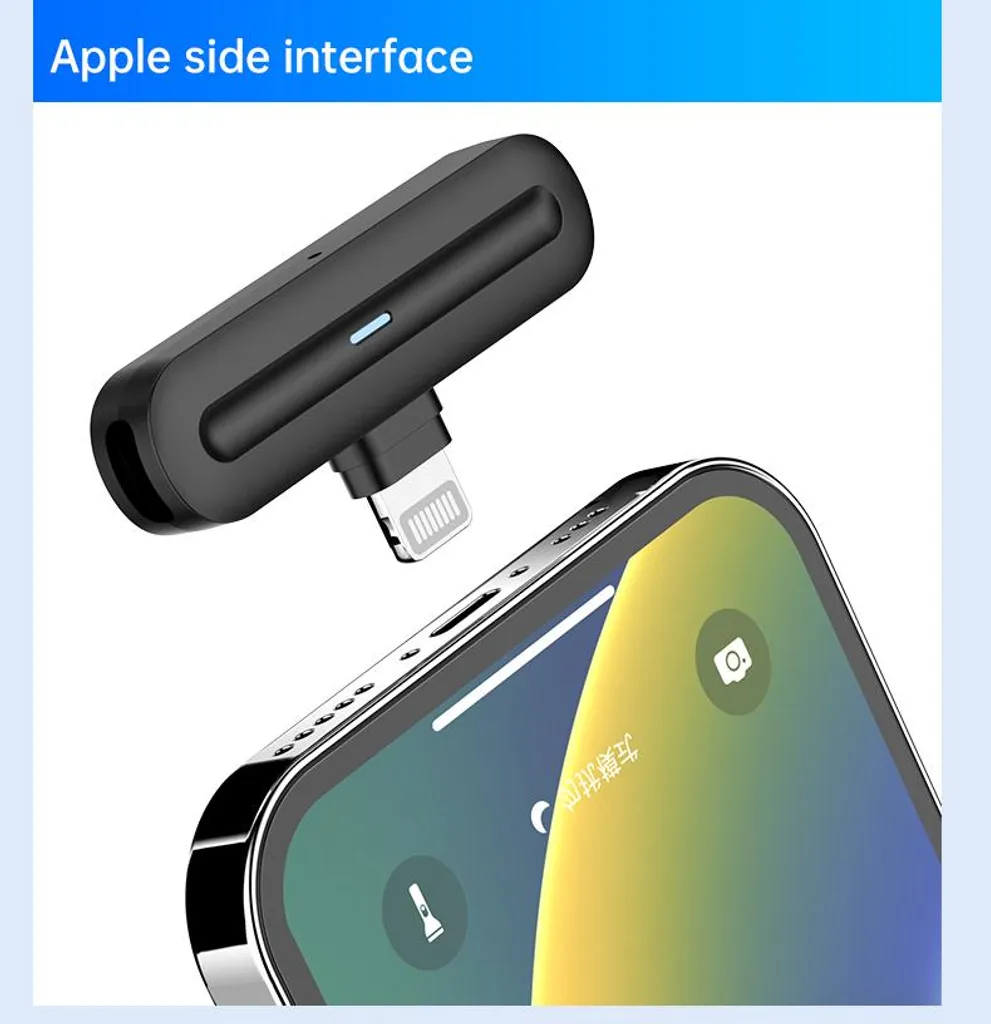 Kit micro sans fil pour interview et live streaming sur iPhone et iPad - 4